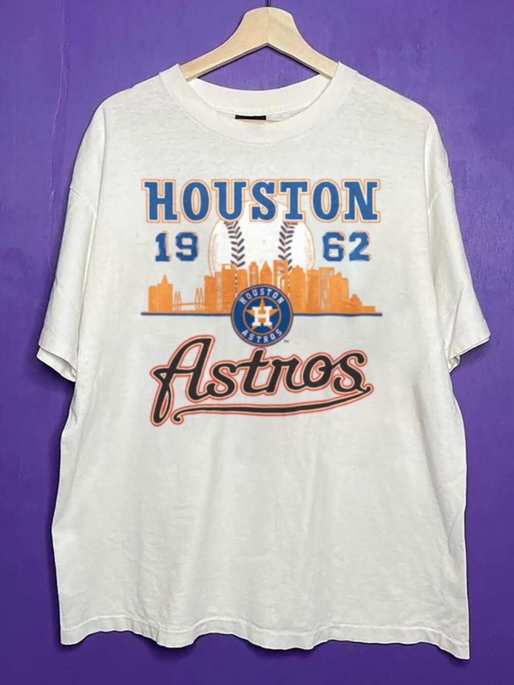 Vintage 90s Styled Houston Astros Baseball Shirt, Houston Astros 1962 Shirt Tee